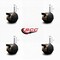 Service Caster 2'' Antique Metal Hood Twin Caster Locking Nylon Wheels Grip Ring Stem, 4PK SCC-GR02S50D-NYS-WA-B-716X1716-4 - alternate 4